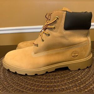 Timberland Classic Boots Boys Kids Size 6 Big Kids Waterproof Nubuck Wheat 10960